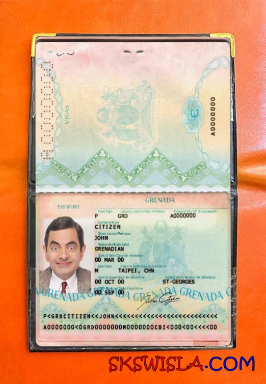 Grenada zdjęcie do paszportu pliki PSD, skan i fotografowany obraz